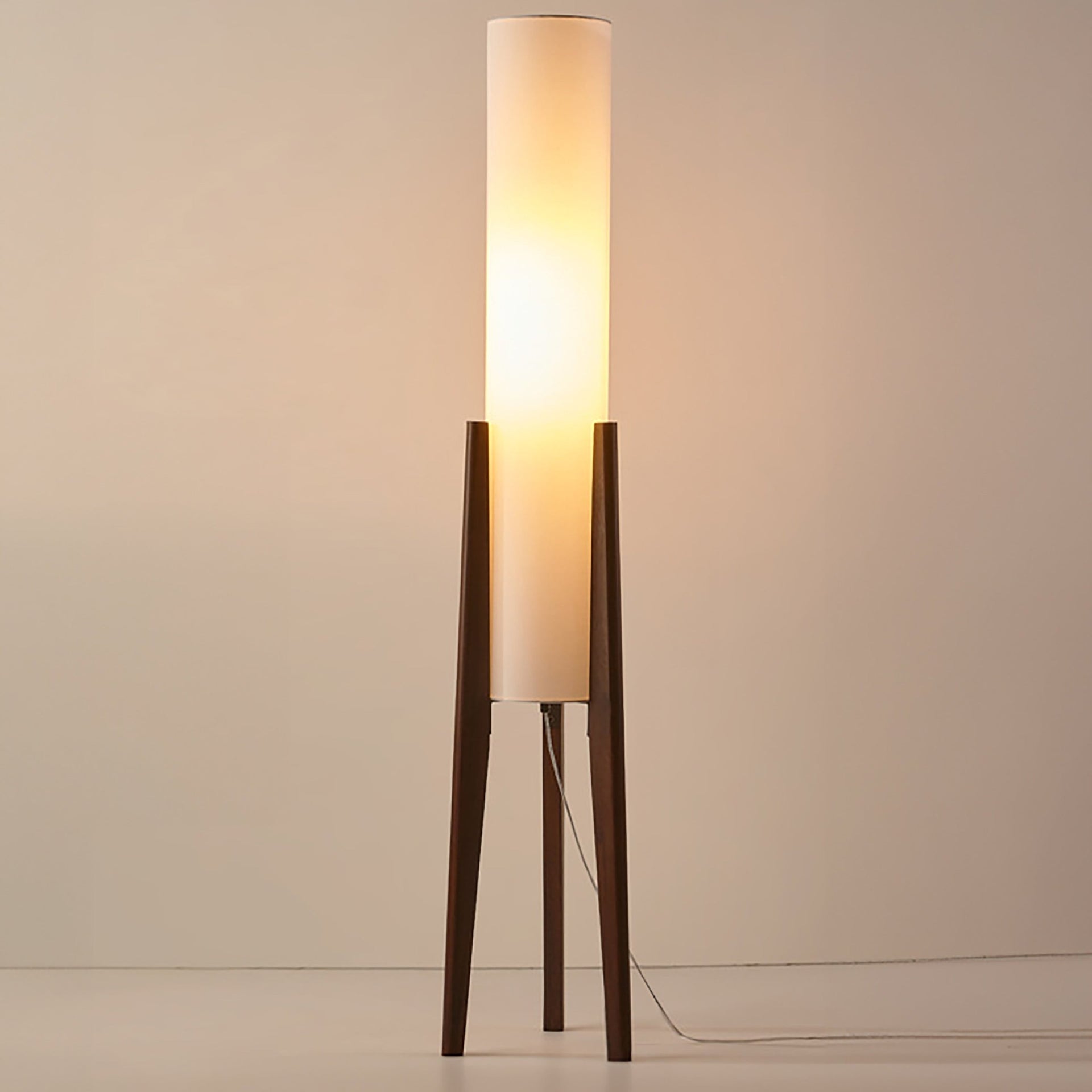 Dahlia | Designer Column Floor Lamp — Soothing Light for Living Room 